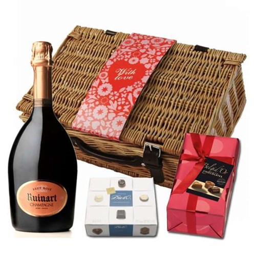 Ruinart Pink Valentines Chocolate Hamper - Top-Rated